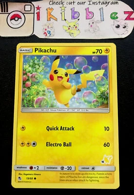 Pikachu 19/68 NM PIKACHU STAMPED Pokemon Deck Promo #15. Free Tracked Shipping! - Image 1 of 4
