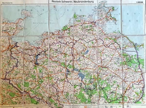 Rostock Schwerin Neubrandenburg, Bezirkskarte 1:300.000 - Bild 1 von 1