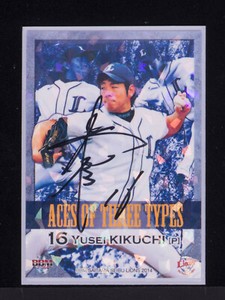 YUSEI KIKUCHI 2014 BBM Baseball Card L77 * Autographed * Seattle Mariners Japan'