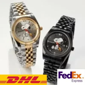 NUEVO Reloj Snoopy World Edición Limitada Encantador Ojo Reloj Negro Movic Peanuts - Imagen 1 de 11