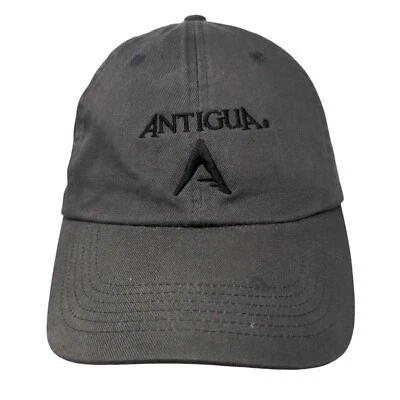Antigua Slideback Hat Chino Cap Gray OSFA Adjustable Embroidered Vented Holes - Image 1 of 4