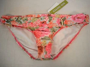 Pantalones de bikini Gianni Bini talla S pequeños multicolores florales con cinturón nuevos para mujer - Imagen 1 de 3