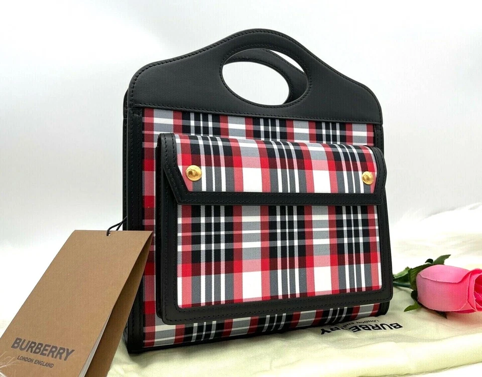 Burberry nylon/leather mother daycgift handbag mini pocket bag crossbody