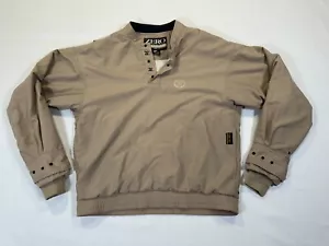 Zero Restriction Golf Outerwear Gore-Tex Beige USA Made Jacket Mens S - Picture 1 of 15