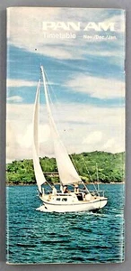 PAN AM AIRLINE TIMETABLE OCTOBER 1973 - JANUARY 1974 ROUTE MAP PAA AMERICAN - Picture 1 of 4