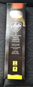 Auto Drive 4 LED Color Changing Puck Lights Red, White, Blue & Green NEW!!! - Picture 1 of 1