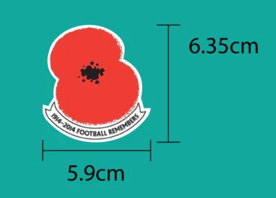 SPECIAL POPPY 1914-2014 Football Remembers PU Patch - Image 1 of 4