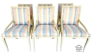 Faux Bois Dining Chairs Lacquered by CENTURY FURNITURE Set of 6 - Picture 1 of 13