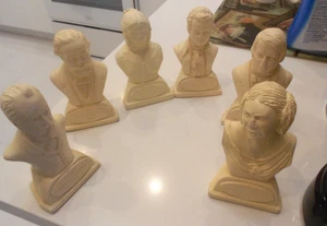 CLASSICAL COMPOSERS CHALK BUSTS-(6) DIFFERENT- ABOUT 5" HIGH - Picture 1 of 9