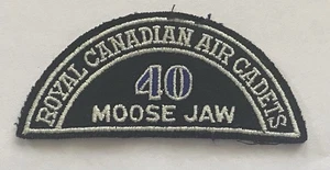 RCAC Royal Canadian Air Cadets 40 MOOSE JAW #40 Snowbird SQUADRON Patch (1/2) - Picture 1 of 2
