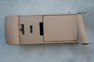 OE BMW E60 Dakota Leather Natural Brown Natur Rear Seat Arm Rest 08-10 528i 535i - Picture 1 of 8