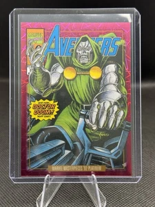 2024 Marvel Masterpieces Platinum ‘92 Variant Cover Dr Doctor Doom Pink /692 - Picture 1 of 2