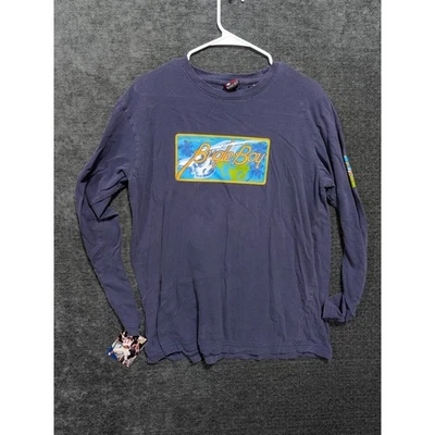 Camiseta Bugle Boy Manga Larga Estampado Gráfico Azul Talla Mediana Foto 1 de 4
