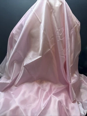 Silk Fabric Light Pink Solid Color 3 Yards 108 X 49” - Image 1 of 2