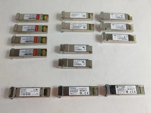 Lot Of 14 Mixed Brand Fibre Channel SFP / XFP Transceiver Modules - Picture 1 of 7