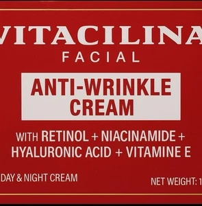 Vitacilina Facial Cream Antiwrinkle Day And Night Antiarrugas 100g - Picture 1 of 9