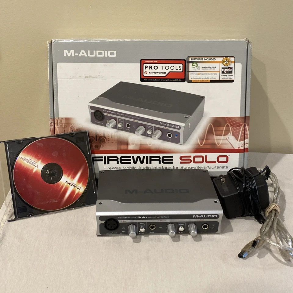 M-Audio FireWire Solo Mobile Audio Interface & Software Disk - Image 1 of 4