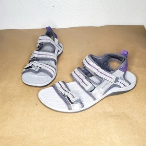 Sandalias Merrell gris/púrpura para mujer nuevas sin caja cierre de gancho/lazo talla: 6 para mujer  - Imagen 1 de 5