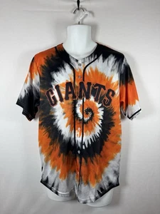 SF Giants 2024 Jerry Garcia Grateful Dead Jersey Tie-Dye 8/12/24 SGA MEDIUM - Picture 1 of 4