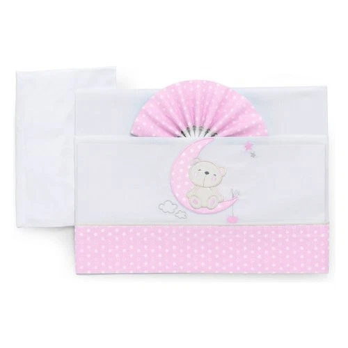 Italbaby Set lenzuola culla 3 pz MOON Rosa 15 3010 401 - Immagine 1 di 1