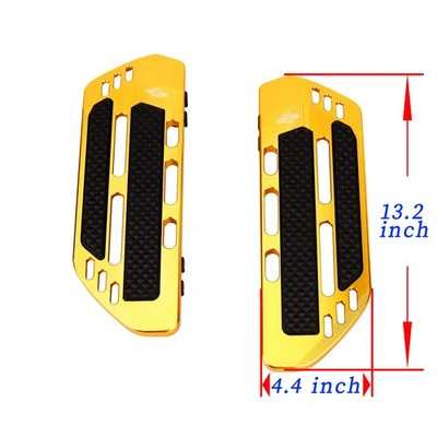 Gold Big Rider Foot Floorboards for Harley 1986-17 Softail Fat Boy FLSTC FLSTN  Foto 1 de 4