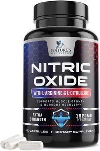 Booster d'oxyde nitrique extra fort - L arginine 3 x 60 pièces (paquet de 1) - Photo 1/9