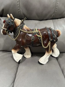 Vintage Clydesdale Staffordshire Reproduction England Ceramic/Porcelain 10”x9” - Picture 1 of 7