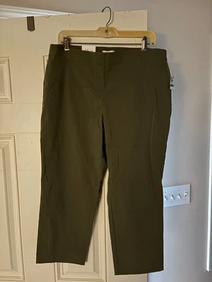 Capri de cintura cómoda de tiro medio Style & Co para mujer - OLIVA - TALLA: L - LEER MÁS ABAJO Foto 1 de 4