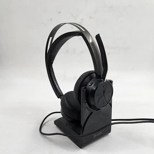 Plantronics Poly Voyager Focus 2 UC Stereo Noise-Canceling On-Ear Headset Black - Picture 1 of 23