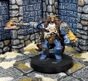 Painted 40K SPACE WOLVES LOGAN GRIMNAR metal GW warhammer citadel OOP SIM K2 - Picture 1 of 4