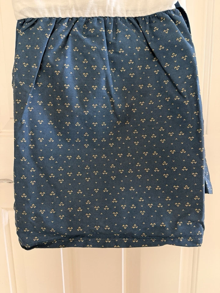 Falda Cama Queen RALPH LAUREN Chaps Telluride Azul Marino Algodón Volantes Divididos Foto 1 de 4