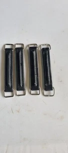 4 x Black Leather Case Handle, Briefcase, Flightcase, Amplifier, Cabinet Handle - Picture 1 of 3