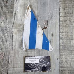 Lego Triangle Sail From 6274 Caribbean Clipper Blue & White Stripes Stained