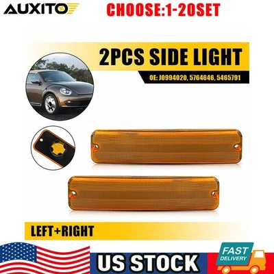 Carcasa de luz marcadora frontal con lente ámbar para Jeep CJ5 CJ6 CJ7 CJ8 SJ J10 2-10X Foto 1 de 4