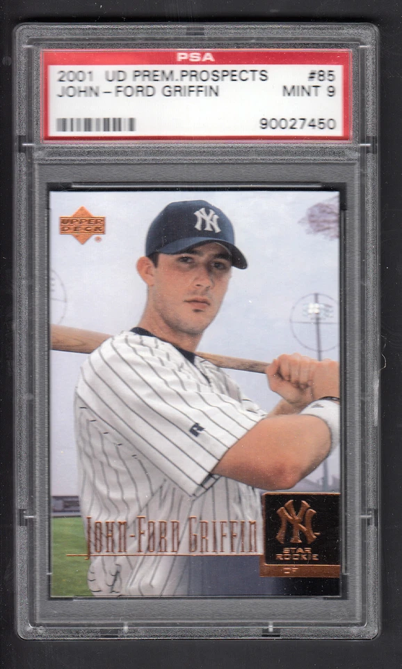 John Ford Griffin 2001 Upper Deck Prospects Premier Rookie card #85 PSA 9 MINT - Image 1 of 1