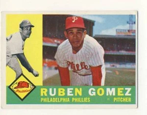 1960 Topps #82 Rubén Gómez Philadelphia Phillies - Imagen 1 de 1