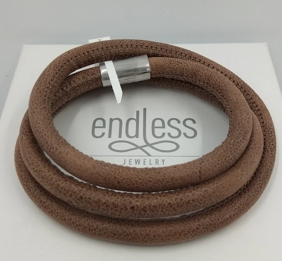 Endless Jewelry. Armband 3 Turns. 57 CM Brown - Bild 1 von 1