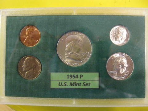 1954 P US Mint Set Silver Brilliant Uncirculated! Cover