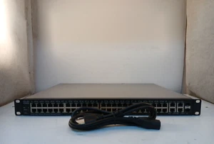 Cisco SF300-48PP-K9 V03 48 Port 10/100 PoE+Managed Switch w/ Power Cord *TESTED* - Picture 1 of 8