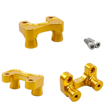 Gold Handlebar Front Riser Adapter for Harley Road Glide Street Bob Low Rider ST Foto 1 de 4