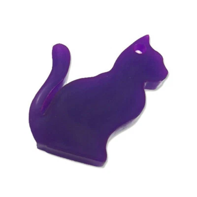 Sitting cat charm in laser cut acrylic, custom colour and size