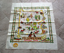 NWT Vintage Yellowstone Tablecloth Yucca Print Cactus Cloth Square 35 x 39