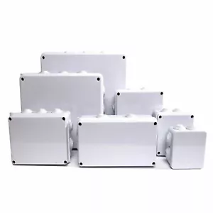 IP65 WATERPROOF JUNCTION BOX ENCLOSURE TERMINAL ELECTRIC CABLE CONNECTOR OUTDOOR - Picture 1 of 16