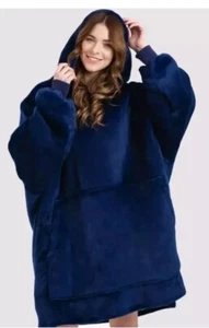 New ! Kudd.ly Oversized Hoody Dark Blue Hoodie Blanket Kuddly + FREE UK P&P - Picture 1 of 22