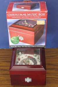 Holiday Train Animated Wind Up Music Box - We Wish You A Merry Christmas 2006 - Picture 1 of 7