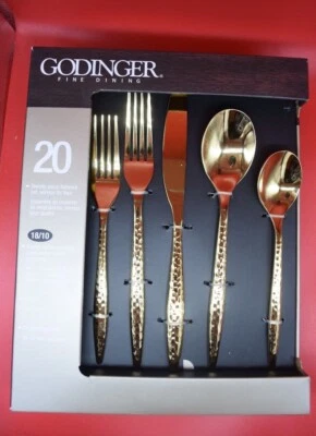 NEW!!! Godinger 18/10 stainless, Avelino, hammered, your choice $ 6.95 - $ 8.95 - Image 1 of 2