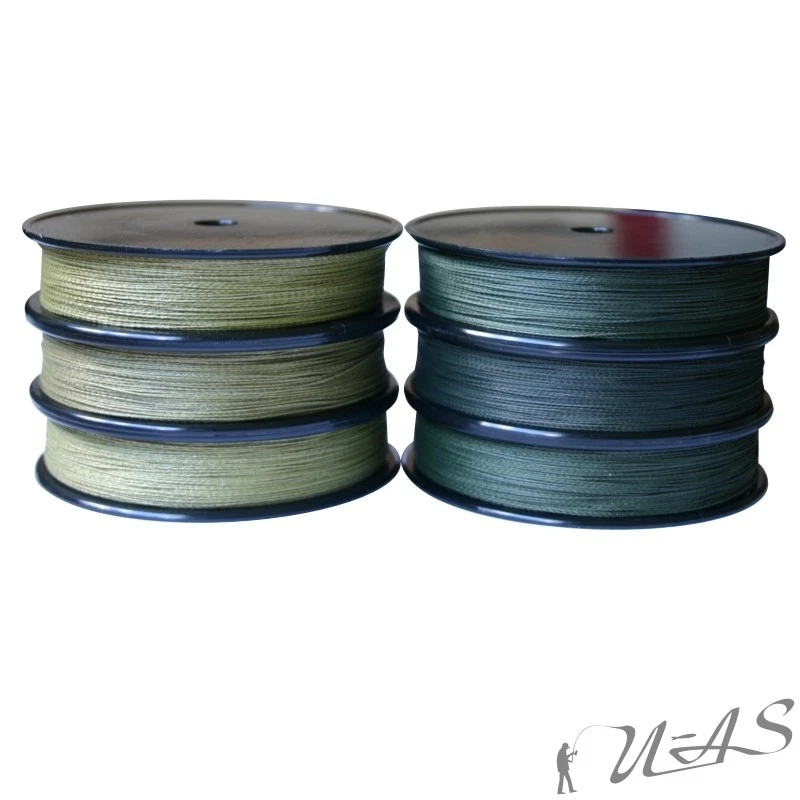 Kevlar Dyneema Rund Geflochtene Karpfen Schnur Sinkend 270M 12,5Kg Grün Sha - Bild 1 von 1