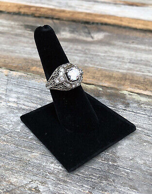 2 Pc Black Velvet Single Finger Ring Display Jewelry Showcase • 11.99$