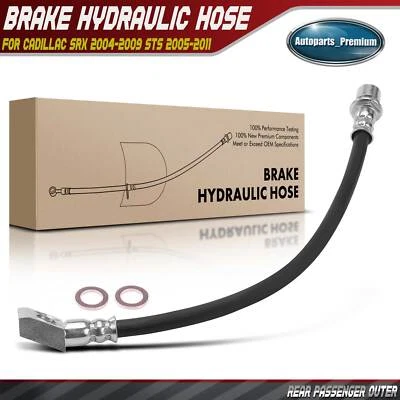 Mangueira hidráulica de freio externo traseiro direito para Cadillac SRX 2004-2009 STS 2005-2011 - Imagem 1 de 4