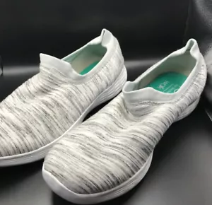 Zapatos sin cordones para mujer Sketchers YOU by Skechers Walk talla 11 raros grises y blancos - Imagen 1 de 12